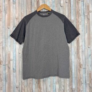 Tasc L Bamboo Performance Carollton Blocked Short Sleeve T-Shirt Tee Colorblock